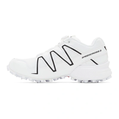 Shop Salomon White Speedcross 3 Advanced Sneakers