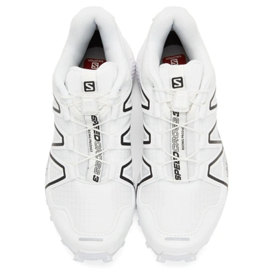 Shop Salomon White Speedcross 3 Advanced Sneakers