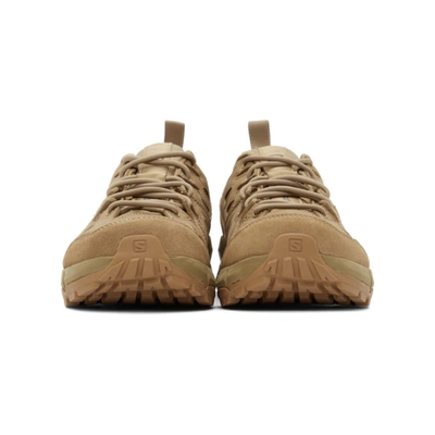 Shop Salomon Beige Odyssey Advanced Sneakers In Kelp