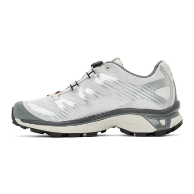 Shop Salomon Silver Xt-4 Advanced Sneakers In Silver Met