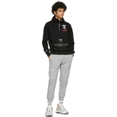 Shop Aape By A Bathing Ape Grey Logo Lounge Pants In Heather Grey