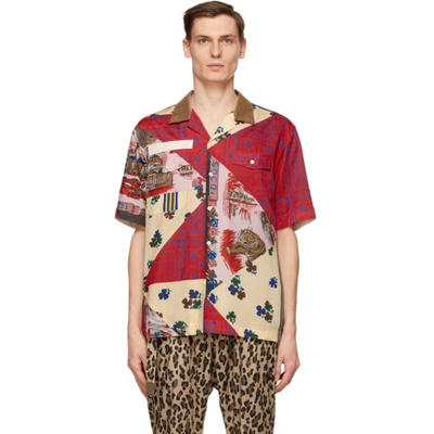 Shop Sacai Multicolor Hank Willis Thomas Edition Mix Print Archive Short Sleeve Shirt In Red Mul 760