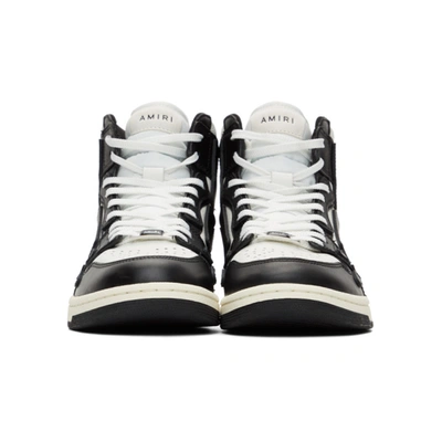 Shop Amiri Black & White Skel Top Hi Sneakers In Black/white
