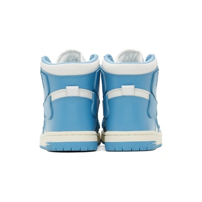 Shop Amiri Blue & White Skel Top Hi Sneakers In Powder Blue/white
