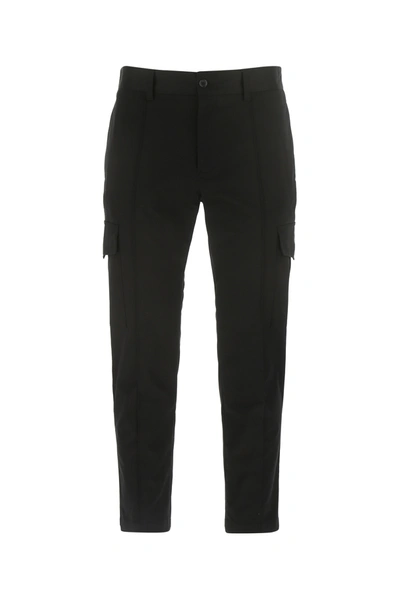 Shop Dolce & Gabbana Black Stretch Cotton Cargo Pant  Black  Uomo 52