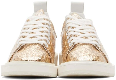 Shop Golden Goose Gold Glitter Starter Low-top Sneakers