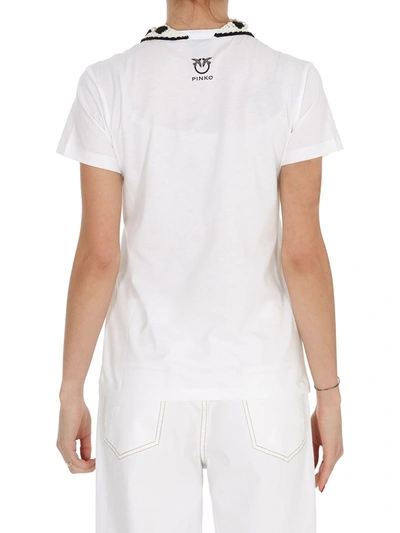 Shop Pinko Tenace T-shirt In White