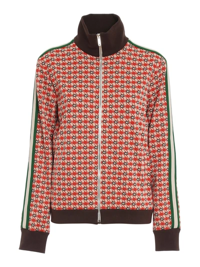 Shop Gucci Geometric G Patterned Jacket In Multicolour