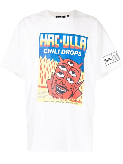 Shop Haculla Chili Drops Vintage T-shirt In White