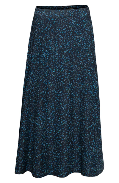 Shop Afrm Sophia Midi Skirt In Blue Daisy Ditsy