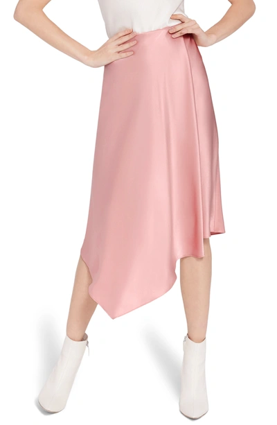 Shop Alice And Olivia Alice + Olivia Jayla Asymmetrical Skirt In Rose