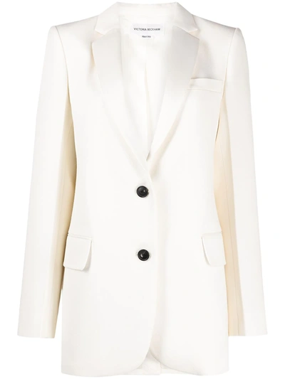 Shop Victoria Beckham Single-breasted Blazer In White