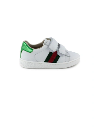 Shop Gucci Ace White Leather Sneaker