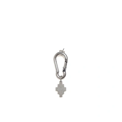 Shop Marcelo Burlon County Of Milan Cross Single Earring In Silver