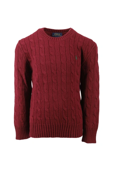 Shop Ralph Lauren Sweater In Wine