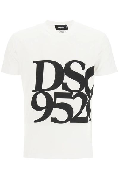 Shop Dsquared2 Anniversary T-shirt With Dsq 95/20 Print In White (white)