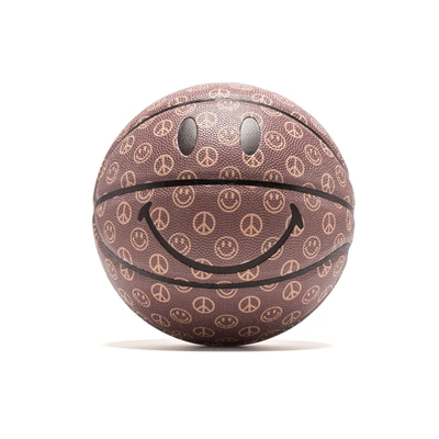 Shop Chinatown Market Smiley Basketball In Brown