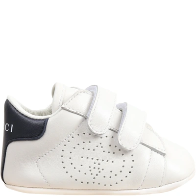 Shop Gucci White Sneakers For Babykids