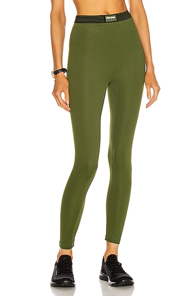 Shop Adam Selman Sport Bonded Active Legging In Tactical Green