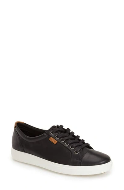 Shop Ecco 'soft 7' Cap Toe Sneaker In Black