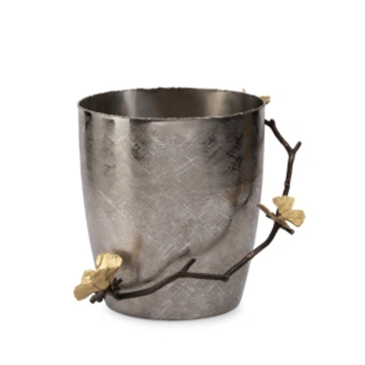 Michael Aram Butterfly Ginkgo Wastebasket In Silver