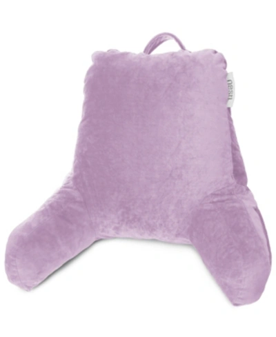 Shop Nestl Bedding Shredded Memory Foam Reading Backrest Pillow, Medium In Lavender Purple