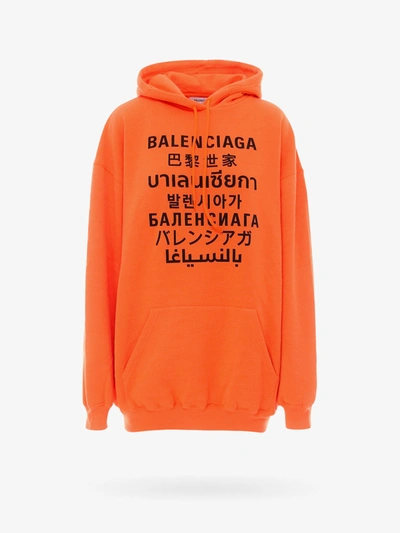 Shop Balenciaga Sweatshirt In Orange