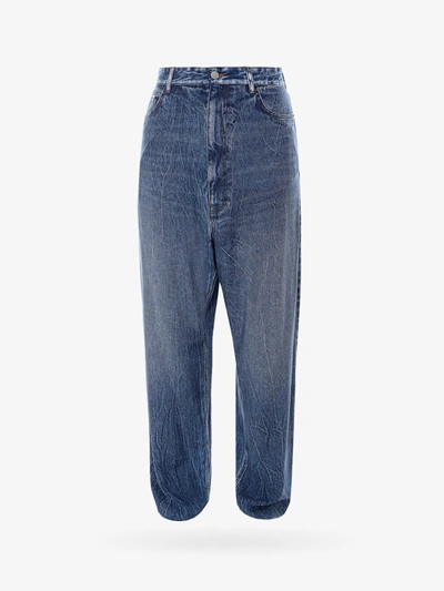 Shop Balenciaga Trouser In Blue