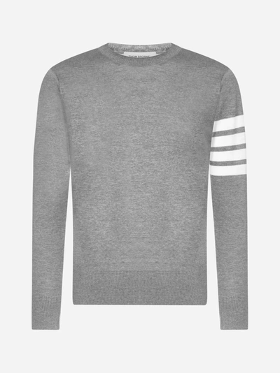 Shop Thom Browne 4-bar Merino Wool Sweater