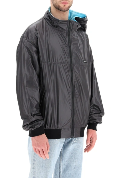 Shop Y/project Water-repellent Jacket In Black,light Blue