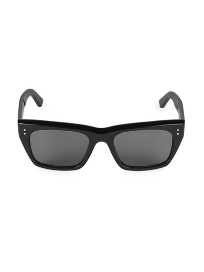 Shop Celine Men's 53mm Polarized Square Sunglasses In Black