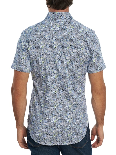 Shop Robert Graham Ballard Regular-fit Printed Sport Shirt In Blue
