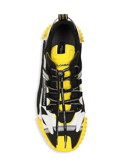 Shop Dolce & Gabbana Ns1 Low-top Sneakers In Grey Yellow