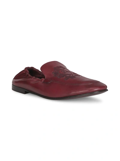 Shop Dolce & Gabbana Ariosto Leather Loafers In Nero Black