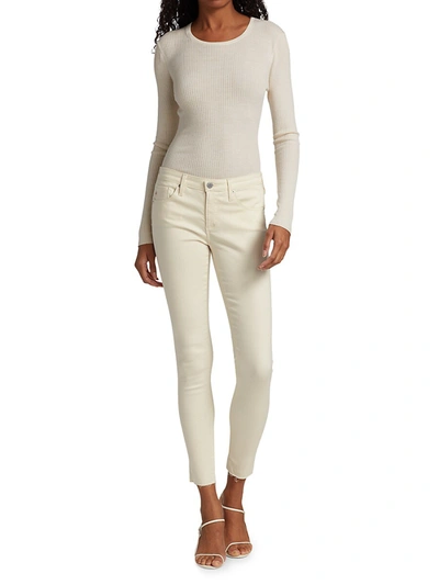 Shop Ag Mid-rise Legging Ankle Jeans In Ecru Dunes