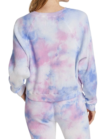 Shop Electric & Rose Cass Tie-dye Pullover In Rosey Wave