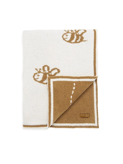 Shop Barefoot Dreams Baby's 2-piece Bee Bundle Blanket & Bag Set In Beige