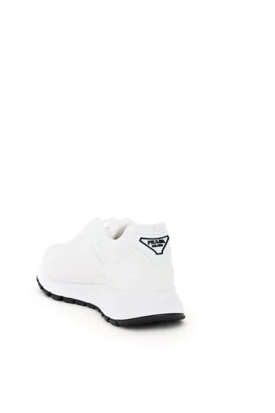 Shop Prada New Prax 01 Nylon Gabardine Sneakers In White