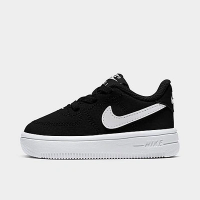 Shop Nike Kids' Toddler Air Force 1 '18 Casual Shoes In Black/white