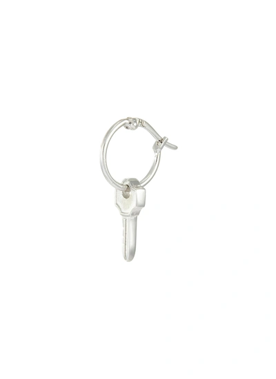 Shop Hatton Labs Key Hoop Drop Earring In Metallic
