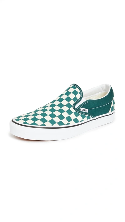 Vans Classic Checkerboard Slip-on Sneakers | ModeSens