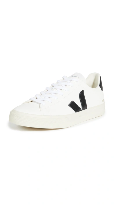 Veja Low Top Sneakers With Contrast Heel Tab In Animal Print