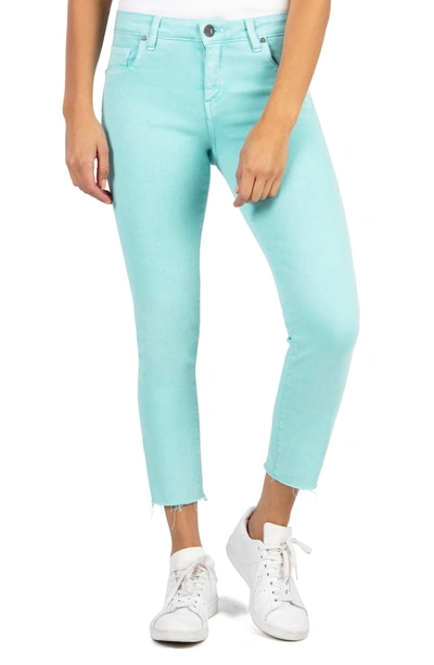Shop Kut From The Kloth Reese Ankle Straight Leg Jeans In Sea Green Jm