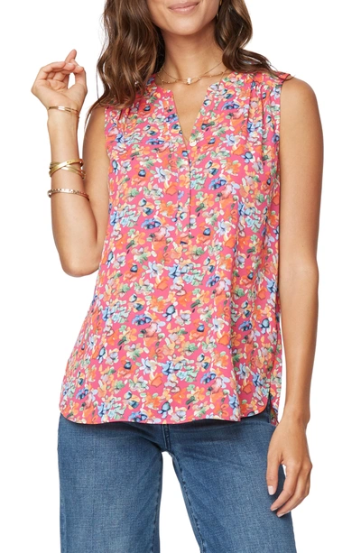 Shop Curves 360 By Nydj Perfect Sleeveless Blouse In Petunia Blossoms
