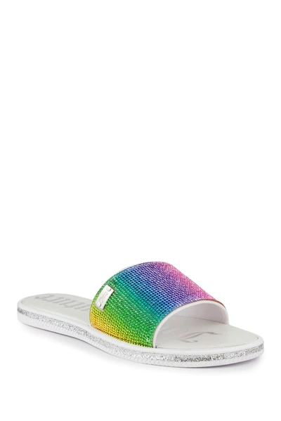 Shop Juicy Couture Yummy Beaded Slide Sandal In Rainbow