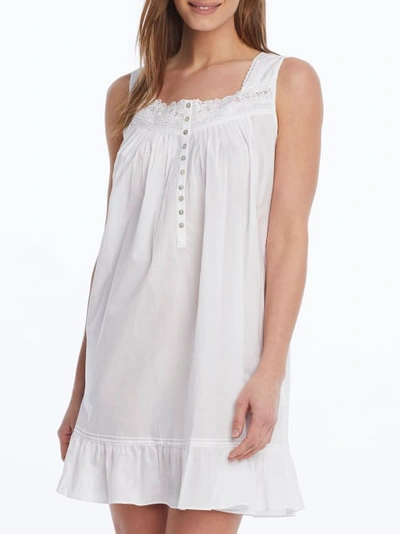 Shop Eileen West Woven Short Chemise In White