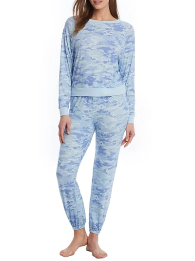 Shop Honeydew Intimates Star Seeker Camo Knit Pajama Set In Brisk