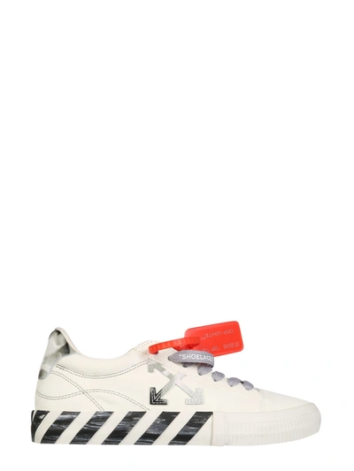 Shop Off-white Low Vulcanized Sneakers In Bianco