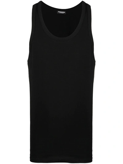 Shop Dsquared2 Logo-print Sleeveless Tank Top In Black