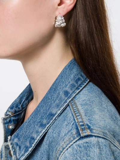 Coup De Coeur Vortex Stud Earrings In Silver